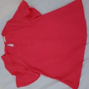 Lime & Chili Punch colored blouse Womens Large